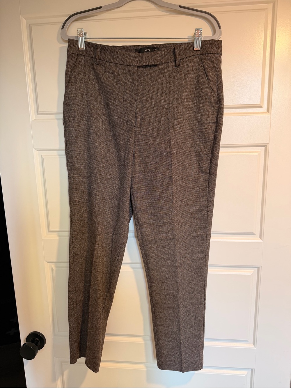 Mango Women's Brown Tailored Trousers